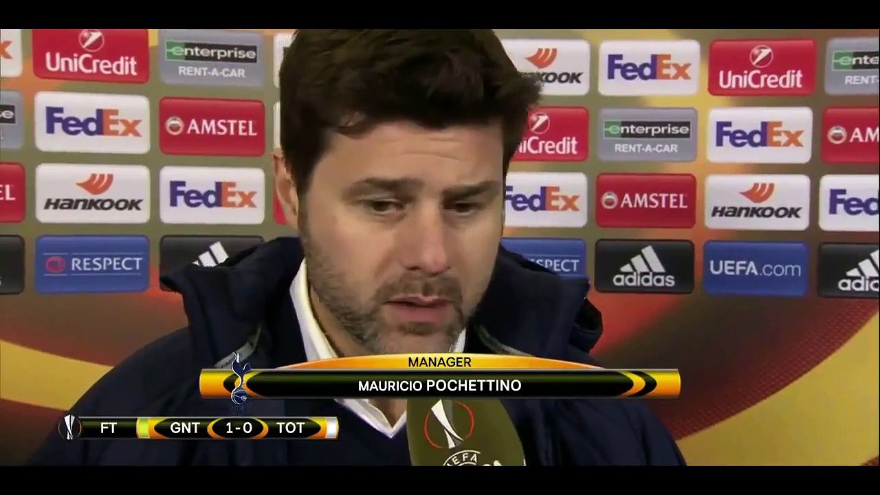 Gent 1-0 Tottenham - Mauricio Pochettino Post Match Interview 16.02.2017