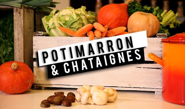 Soupe : la crème de potimarron et châtaignes