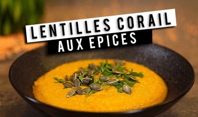 Soupe façon dhal de lentilles aux épices