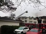 Crews battling apartment fire in greenville co