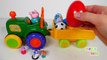 Toy Tractor Filled with Many Surprise Eggs Filled with Toys for Kids