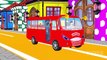 Wheels On The Bus Go Round Rhymes For Kids | 3D Animation English Nursery Rhymes For Kids