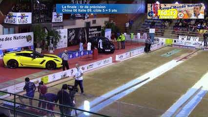 Tir de précision, Chine / Italie, finale, Coupe du Monde féminine des Nations, Saint-Vulbas 2017
