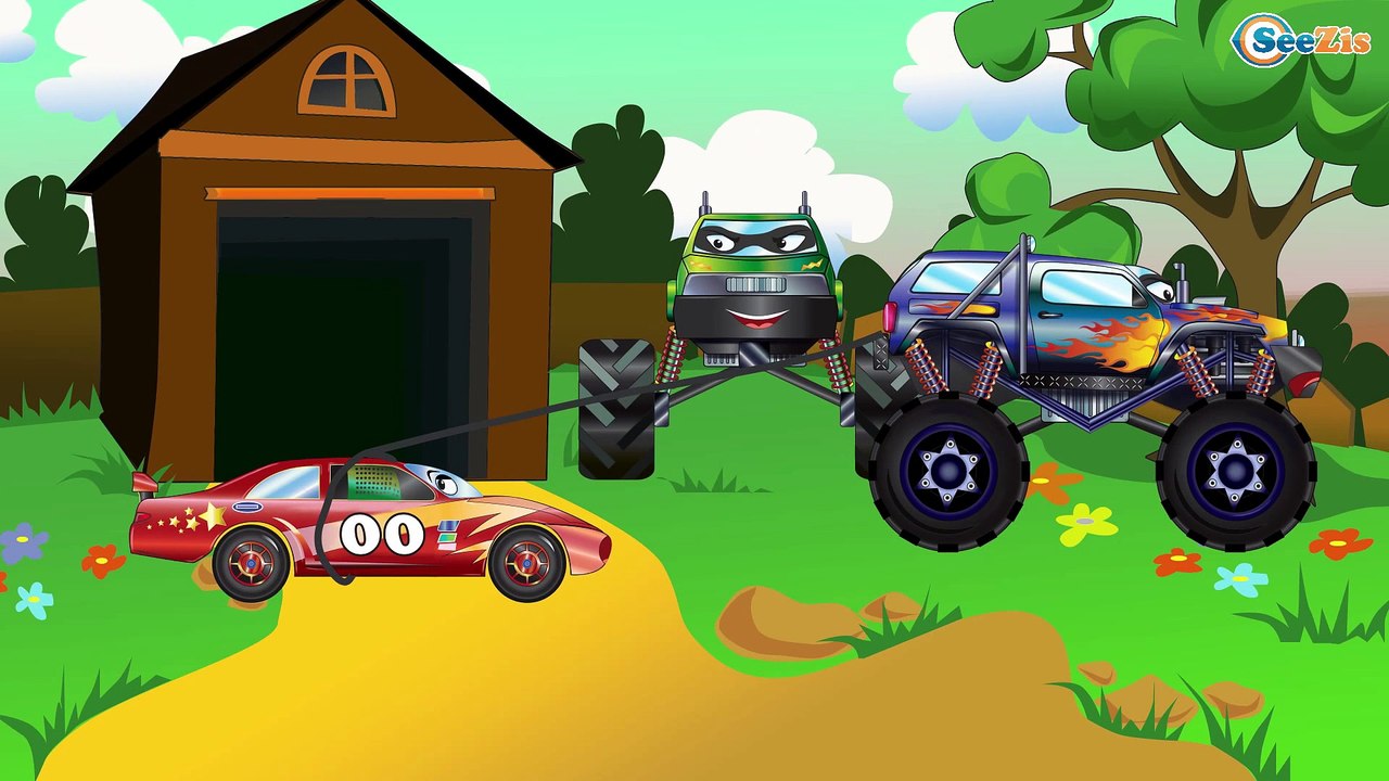 Police Cars and Racing Cars - The Pursuit of Villains - Cars cartoons for Kids. Episode 44
