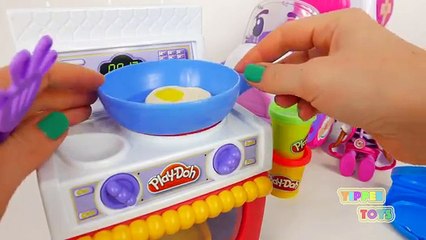 Play Doh Kitchen Oven and Cooking Breakfast with Doc McStuffins and Rosie The Rescuer