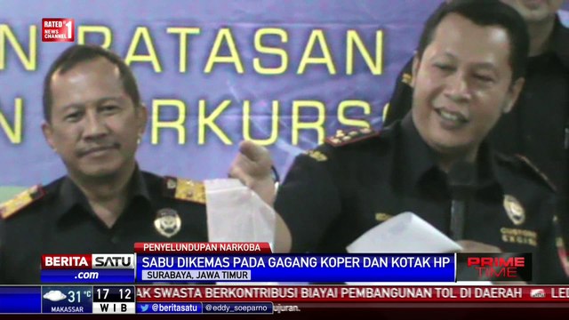 Bea Cukai Gagalkan Penyelundupan Narkoba di Bandara Juanda