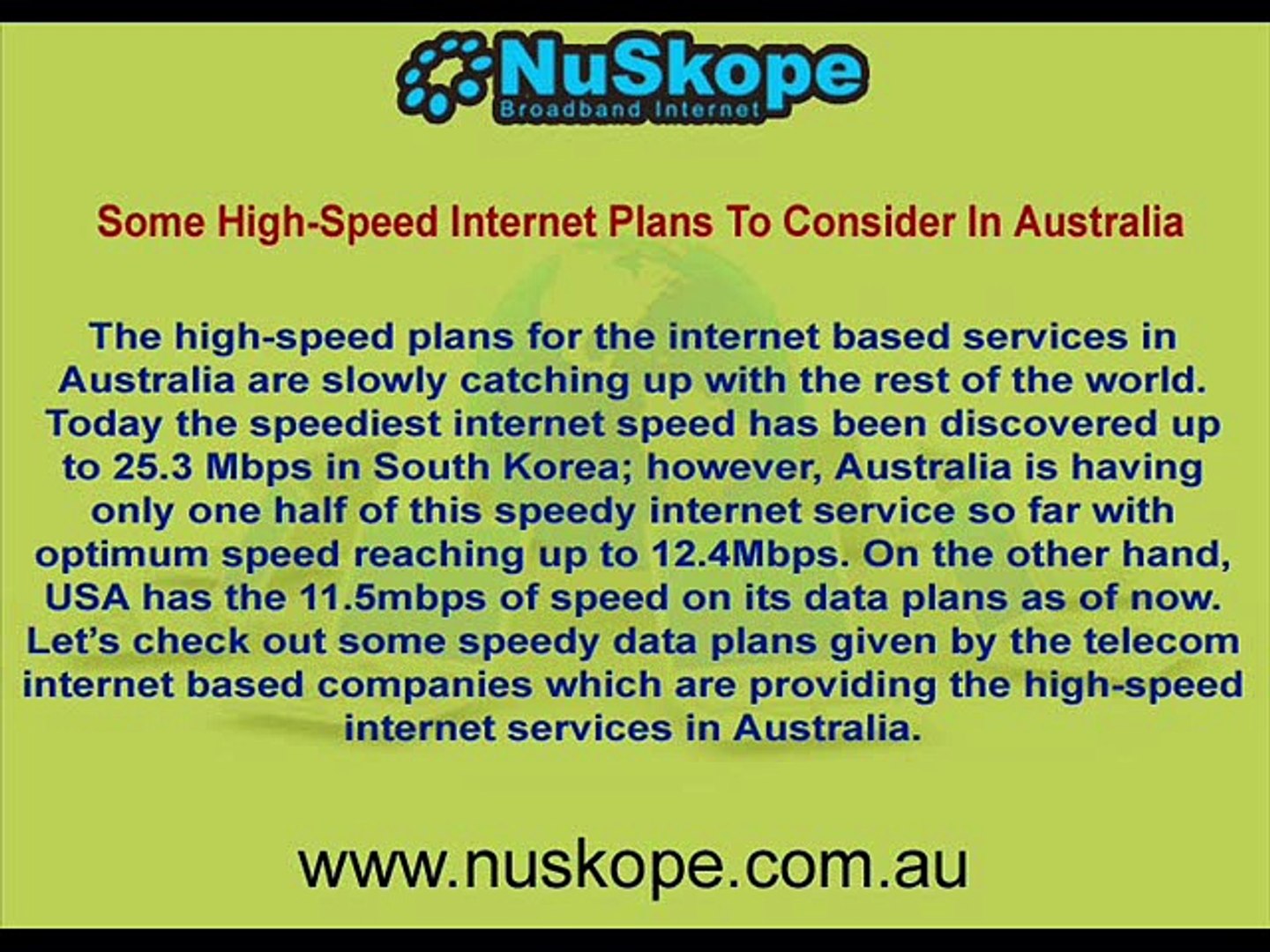 ⁣High Speed Internet - Fast Internet Service
