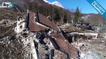 Les images incroyable de l'hôtel Rigopiano un mois après l'avalanche.