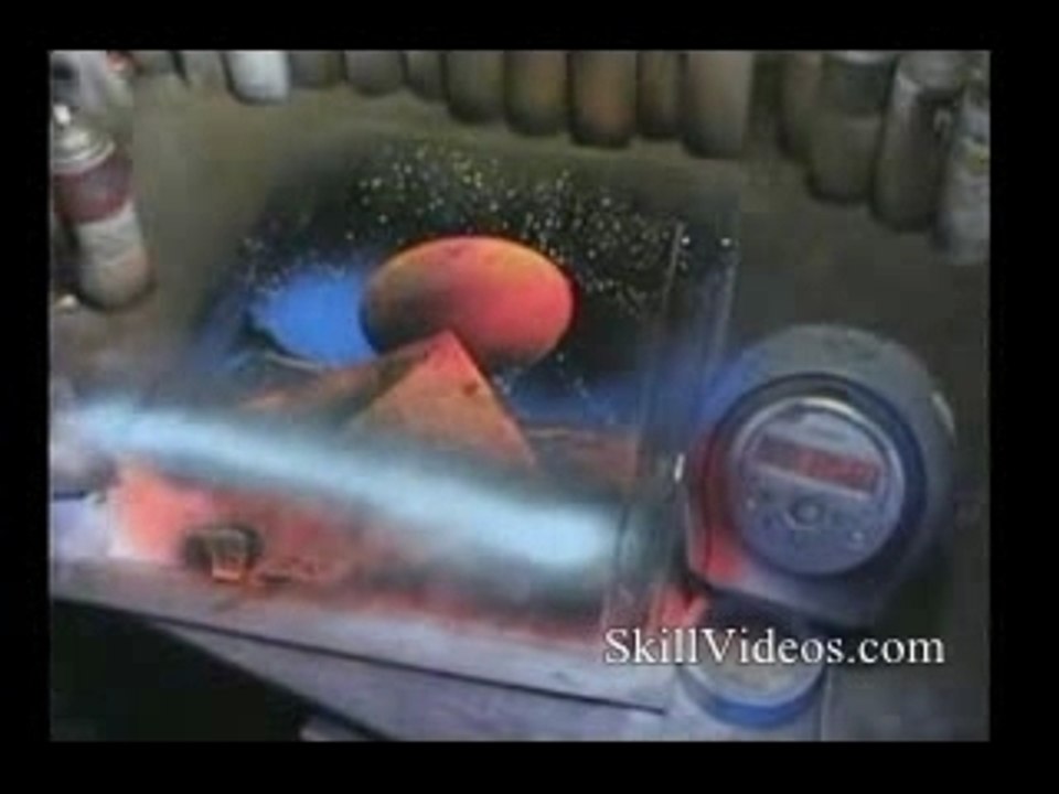 Brandon McConnell : Space painting en 1min chrono