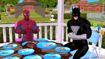 Spiderman Hulk, Batman | Alimentos Concurso De Comer | Comida Veneno Pedo | Frozen Elsa Inyección De Pra