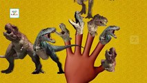 Finger Family Crazy Dinosaurs Family Nursery Rhyme - 3D Finger Family Songs for Children Kids