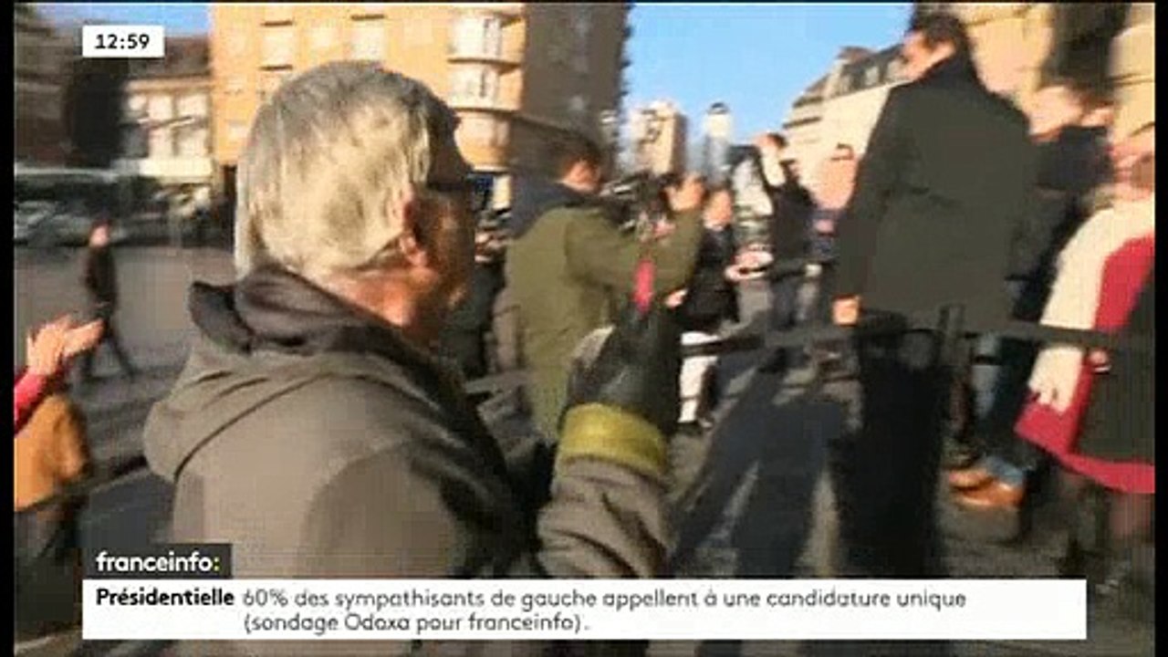 "Fillon, en prison !" : le candidat chahuté à son arrivée à Tourcoing...