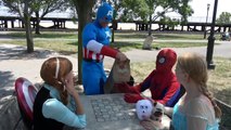 Five Little Ducks Nursery Rhymes SuperHeros in New York Real Life Super Hero exciting funn