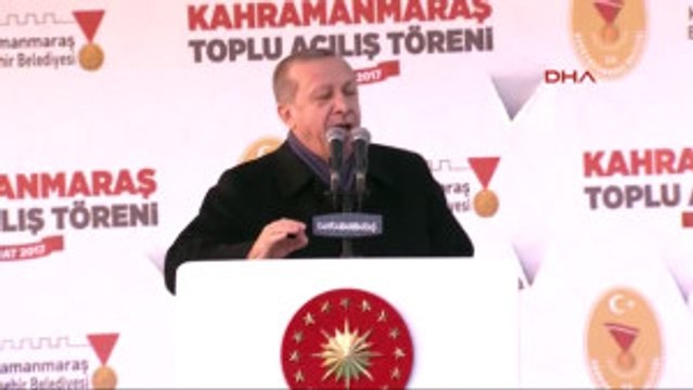 Kahramanmaraş Cumhurbaşkanı Erdoğan Toplu Açılış ve Temel Atma Törenine Katıldı-4