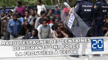 Des centaines de migrants ont forcé la frontière espagnole à Ceuta au Maroc