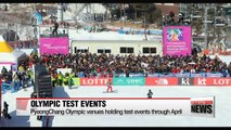 Athletes and organizers test PyeongChang venues at events through April