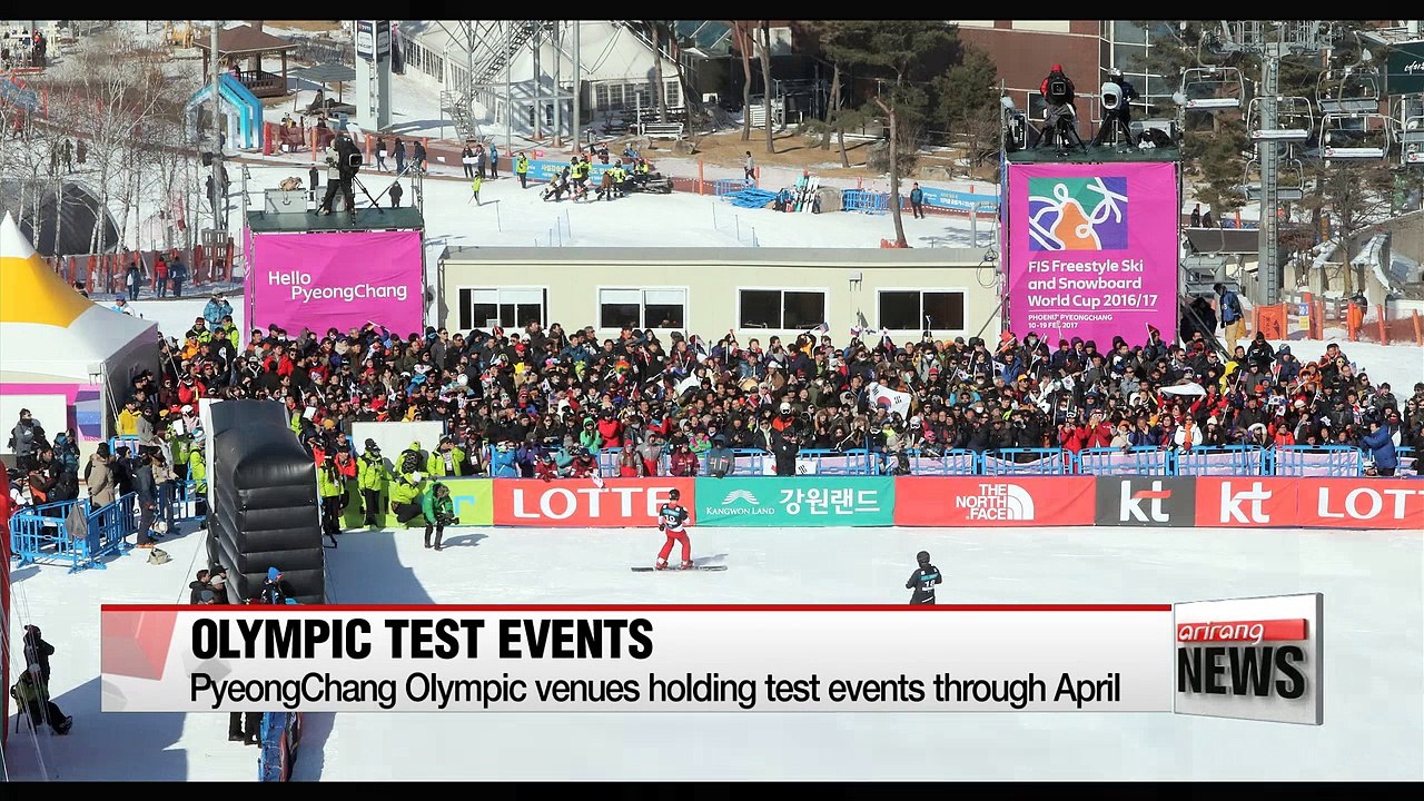 Athletes and organizers test PyeongChang venues at events through April