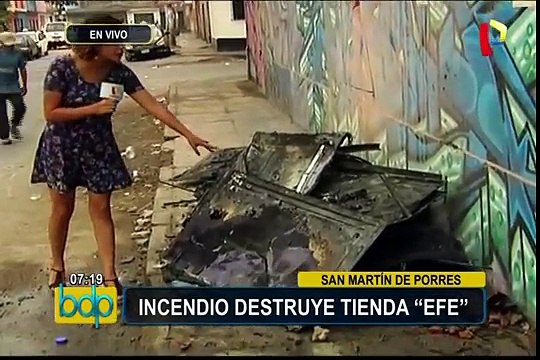 Incendio afecta conocida tienda de electrodomésticos en SMP