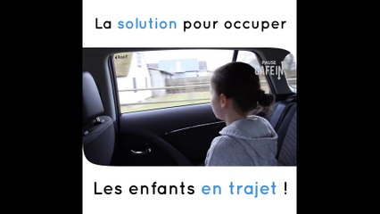 Une vitre interactive pour occuper les enfants en route