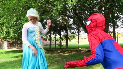 Spiderman & Frozen Elsa Fall in Love! Wedding Marriage Proposal Disaster + Funny Joker Pra
