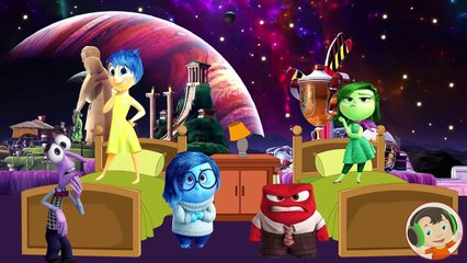 INSIDE OUT Five Little Monkeys JUMPING ON THE BED ♥Toy Nursery Rhyme♥ Kids Songs Baby Song