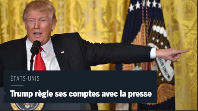 Trump règle ses comptes avec les journalistes