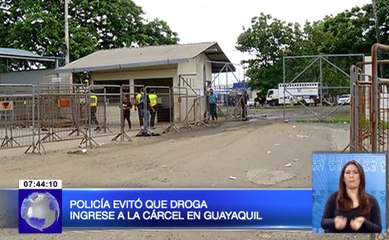 Policía evitó que droga ingrese a la cárcel en Guayaquil