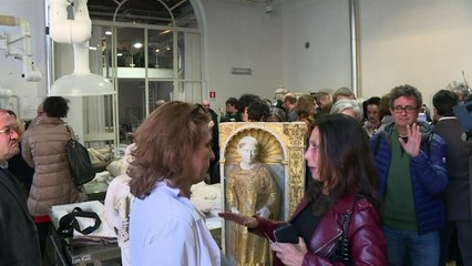 إيطاليا تعيد لسوريا تمثالين مرممين دمرهما تنظيم الدولة الاسلامية