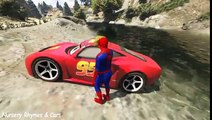 Spiderman saves McQueen! Lightning McQueen in Trouble! Cars Cartoon for Kids and Children