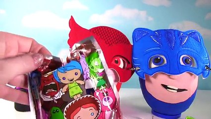 Huge PJ MASKS Play Doh Surprise Eggs! Disney Toys Blind Bags Owlette, Gekko & Catboy
