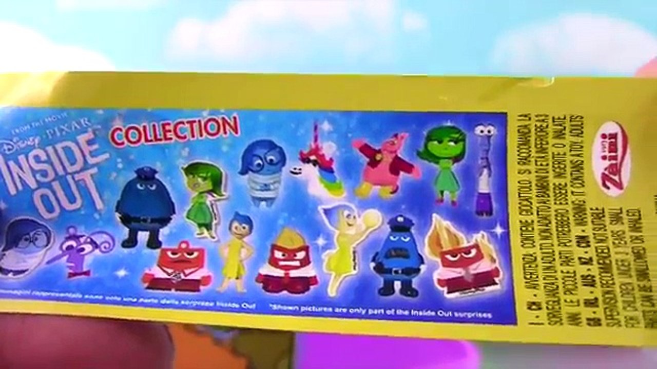 Disney Pixar INSIDE OUT Movie SURPRISE EGGS Emotions Sadness Fear Disgust Anger Joy Chocolate Egg
