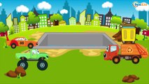 The Diggers Cartoon and Car Friends - Construction Trucks & Service Vehicles Cartoons for children
