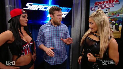 Nikki Bella, Daniel Bryan and Natalya Backstage Segment