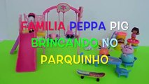 Pig George Da Familia Peppa Pig brinca no Parquinho da Barbie Completo em Portugues [PARTE