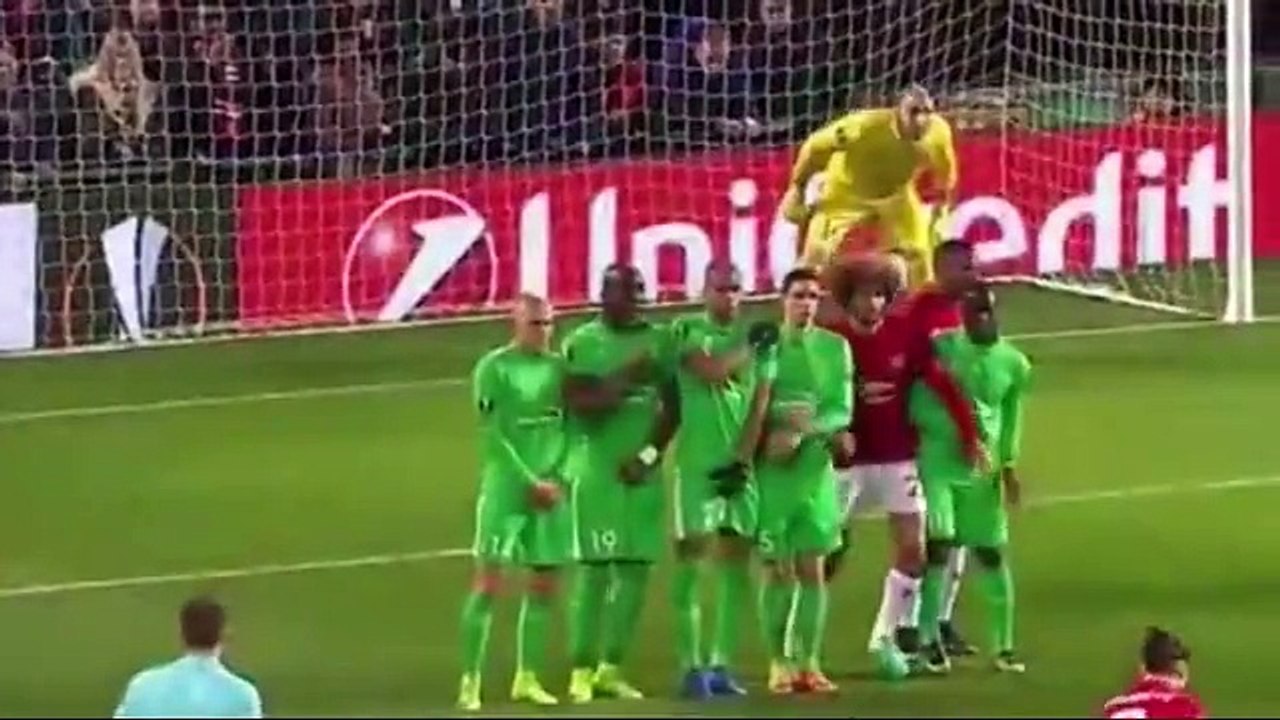 Manchester United 3-0 Saint Etienne - Maç Özeti izle (16 Şubat 2017)