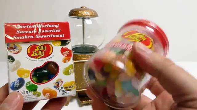 Golden Gumball Machine Jelly Belly Gum Candy Machine in Antique Style ガムボールマシーン