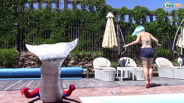 Spiderman, Frozen Elsa & CRYING BABIES! w/ Supergirl Joker Pink Spidergirl Hulk Episode 22