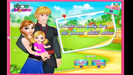 Anna And Baby Buy Parent Child Attire - Frozen Video Game For Kids