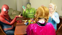 Frozen Elsa AMAZING PLAY DOH CHALLENGE Pyramid Movie Kids Toys w/ Spiderman Hulk Joker in
