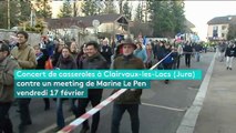 Jura : concert de casseroles contre un meeting de Marine Le Pen
