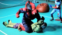 The GRINCH KIDNAPS SPIDER-MAN! vs Hulk FUNNY Santa Claus Christmas Superhero Comics