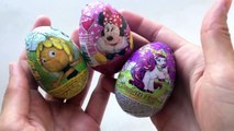 Surprise Eggs Unboxing Maya The Bee, Minnie Mouse, Filly and Disney Princess Huevos Sorpre