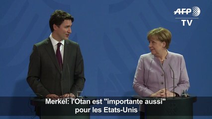 Merkel: l'Otan est "importante aussi" pour les Etats-Unis