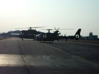 Décollage de la Gazelle et du Puma