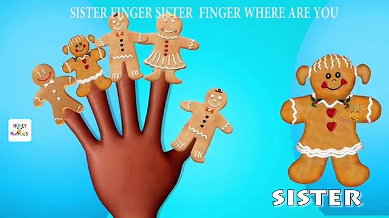 The Finger Family Gingerbread Family | Ginger Bread Cartoon Animation Nursery Rhymes for Children