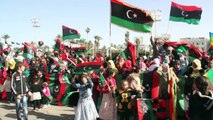 Libyans celebrate the sixth anniversary of the popular uprising