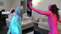 FROZEN ELSA VS VAMPIRE! Spiderman Pink SpiderGirl Joker Venom Maleficent Superheroes Fun I