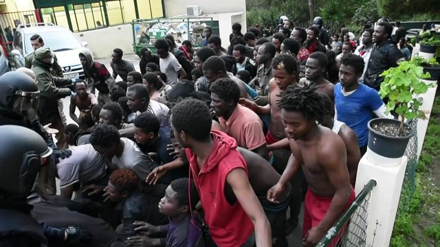 Migrants storm Spain's North African territory of Ceuta
