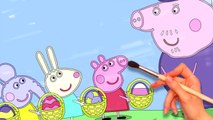 Peppa Pig Coloring Book - Peppa, Rebecca Rabbit, Emily Elephant, Freddy Fox Easter Egg Hun