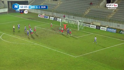 Coup franc qui donne un corner